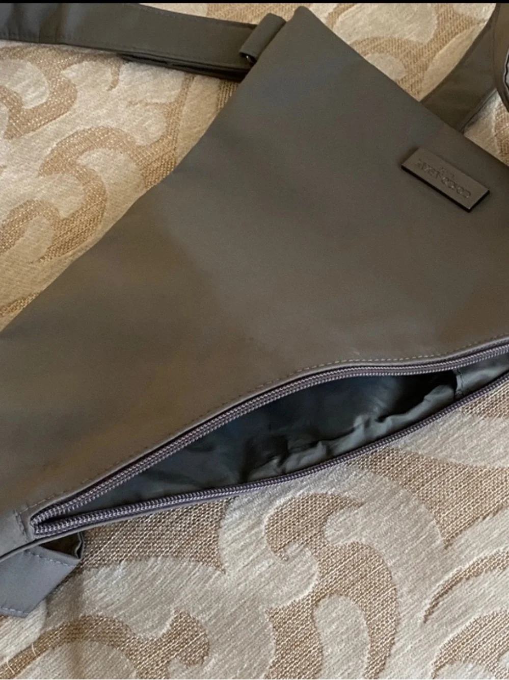 Vintage Giorgio Armani Parfums Gray Triangle Backpack Unisex Rare